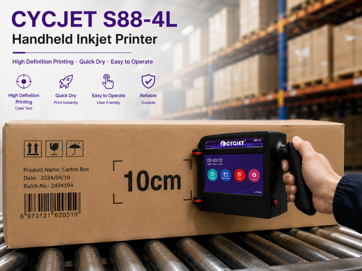 S88-4L handheld inkjet printer
